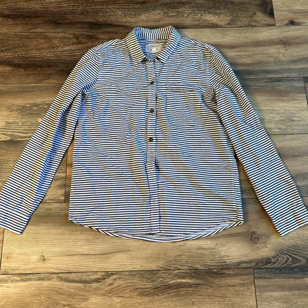 Current/ Elliot The Slim Boy Button Down stripe Shirt Size 2